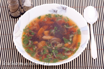 готовый суп баклажаны с грибами