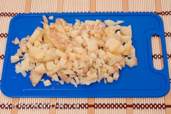 картофель нарезанный кубиками